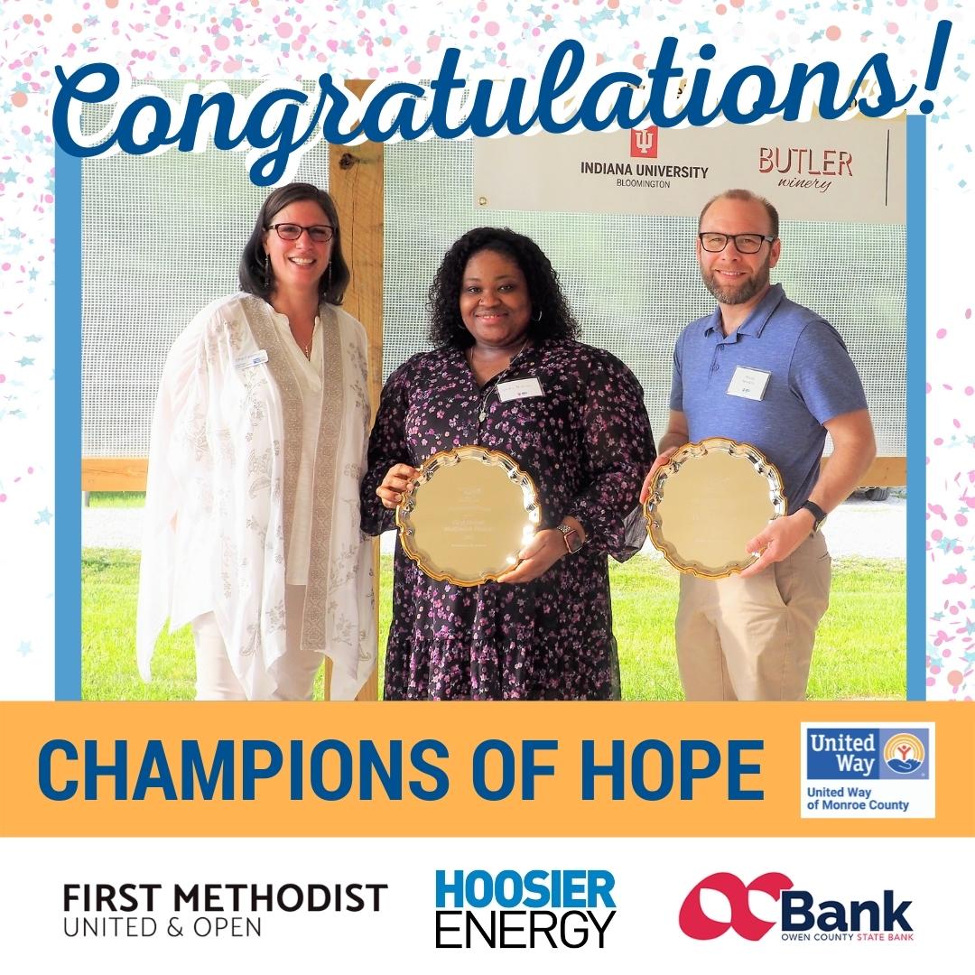 United Way Champions of Hope Award 2022