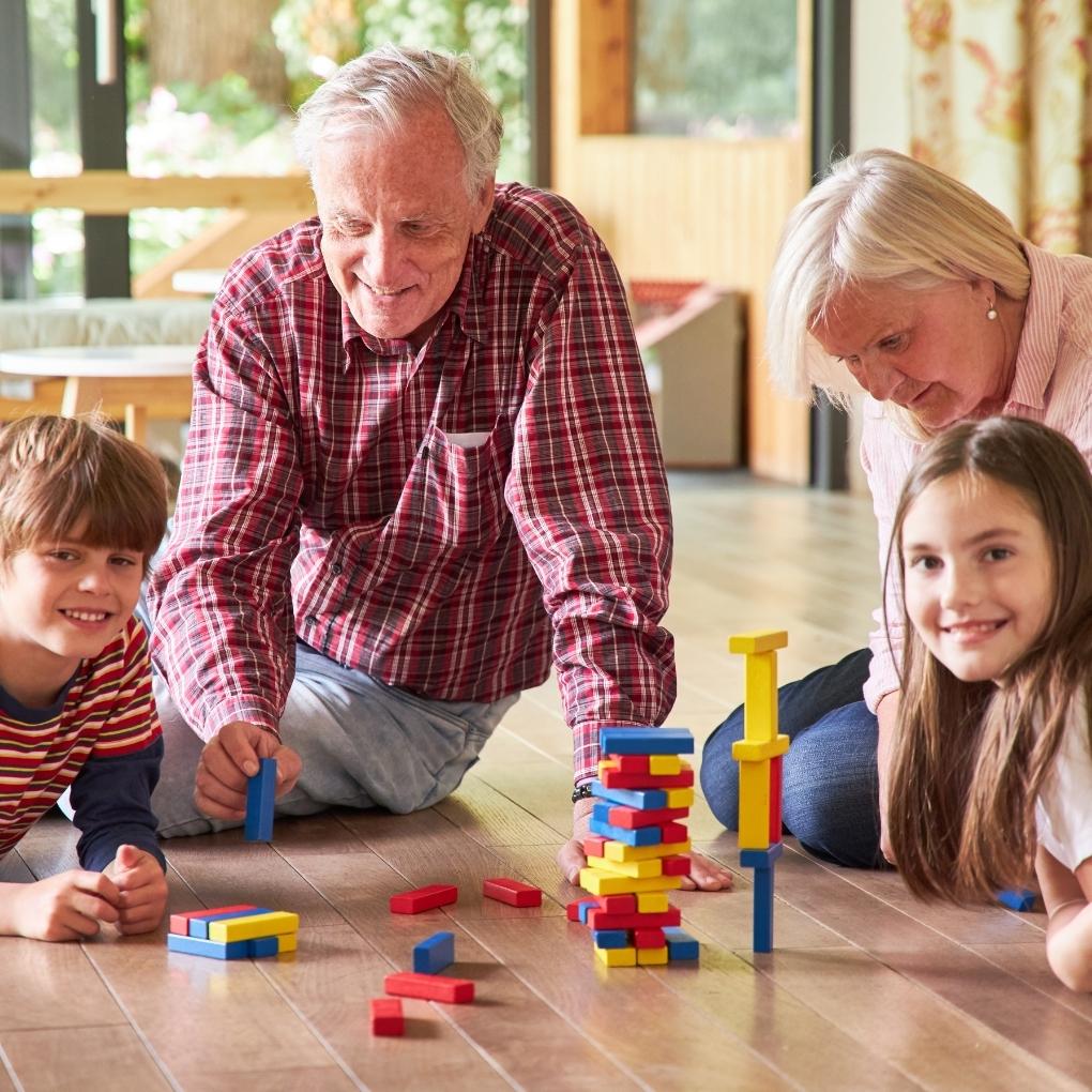 Grandparents with kids