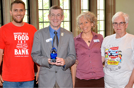 United Way and Hoosier Hills Food Bank team