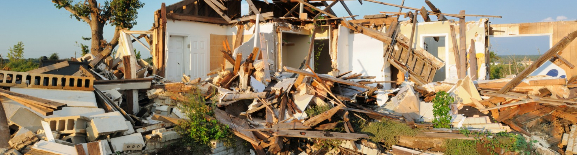 House damaged by tornado