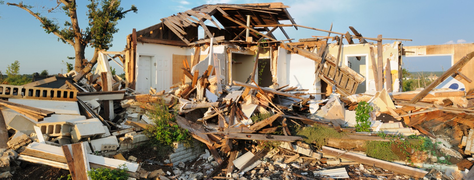 Home devasted by tornado