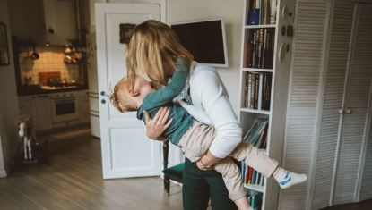 Mother and Child embracing