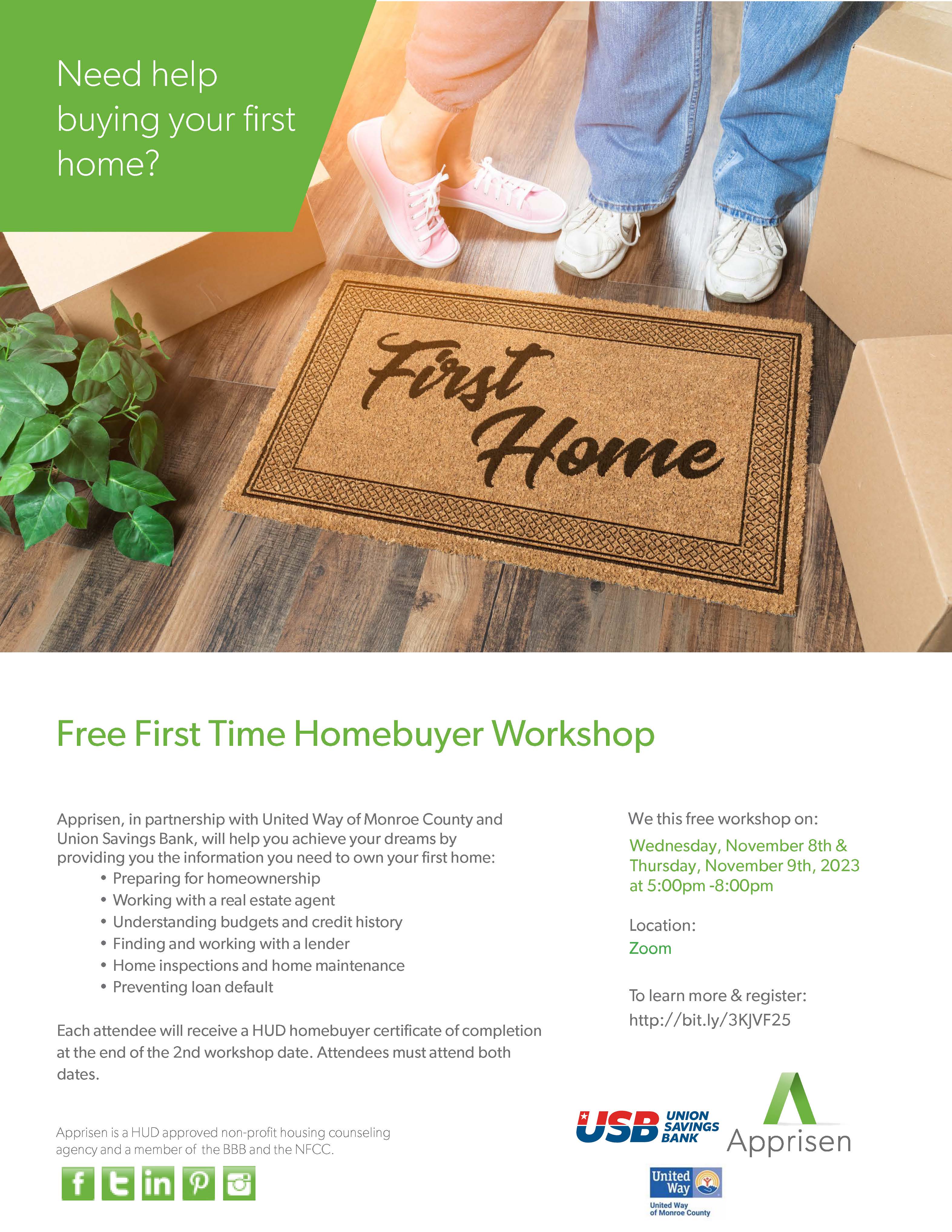 Nov 2023 Home Buyer Workshop Flyer