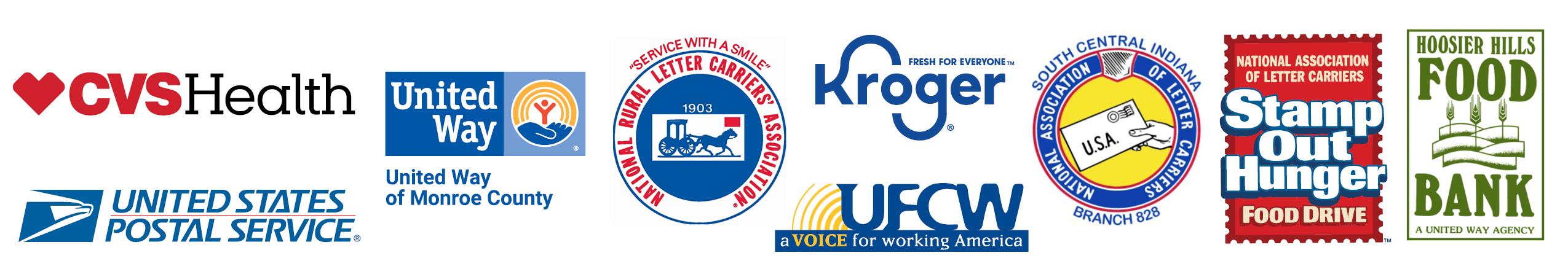 Stamp Out Hunger Partner Logos 2022